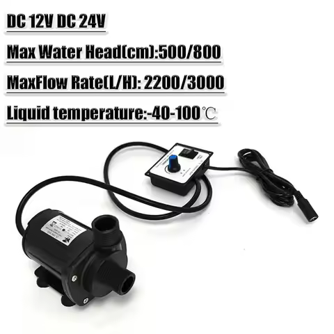 JT-1000B3 High Pressure Pump with Governor 1/2" Ceramic Pump, 2600~3000L/H, 6~8M Head, DC 12V 24V Su