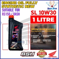 100% ORIGINAL BOON SIEW HONDA BSH ENGINE OIL 4T FULLY SEMI SYNTHETIC 10W40 10W30 MINYAK HITAM &amp; ENGINE CLEANER