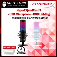 HyperX QuadCast S - USB Microphone (Black-Grey / White-Grey) (4P5P7AA / 519P0AA)