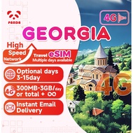 eSIM-Georgia 3-15Days Daily 300MB-3GB Unlimited Data | Instant Email Delivery | High Speed 4G eSIM