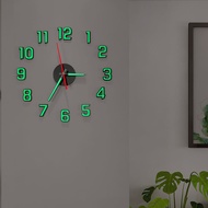 Wall Clock DIY Perforation-Free Wall Clock Home Living Room Decoration Luminous Clock Fashion Wall C