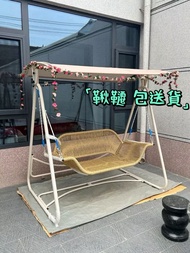 包送貨 ✅戶外鞦韆 swing 庭院露台休閒編藤椅 室內搖椅 平放 花園陽台藤編吊椅吊床 100%New 室外庭院 網紅雙人