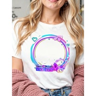 vibrant colorful DJ setup neon digital art heart-shaped speakers musical notes futuristic abstract g