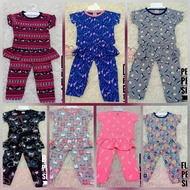 [Otter Kids] 2-piece Girl Set Peplum Pyjamas Set