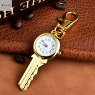 MORE Gold Key Pocket Watch Quartz with Keychain Key Holder Outdoor Tools Alloy Bag Holder Hiking