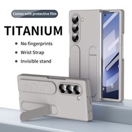 Samsung Galaxy Z Fold 6/Z Fold 5/Z Fold 4/Z Fold 3 Strap CaseBuilt-in Screen Protector & Kickstand C