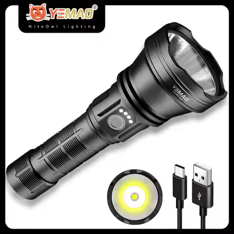 YEMAO 98K Pro Max Tactical Flashlight 4480 Lumens Rechargeable Led Flashlight 680 Meter Throw Emerge