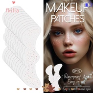 FKILLA 12 Pcs Face Makeup Patches, Waterproof Glitter Glitter Freckles Face Tattoo, Hot Freckles Spa