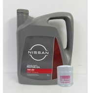 Nissan 0W-20 Motor Oil 0W20 Engine Oil Fully Synthetic SP/GF-6 4L + Nissan Oil Filter 15208-65F0A