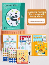LOOM LUXE | Magnetic Fraction Learning Demonstrator for Grade 3 Math Teaching Aids Addition and Subt