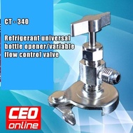CEO 🇸🇬 Cap Tap R410a R134a R22 R600a Gas Universal Cap Tap Valve Aircond Refrigerant Peti Sejuk Car 