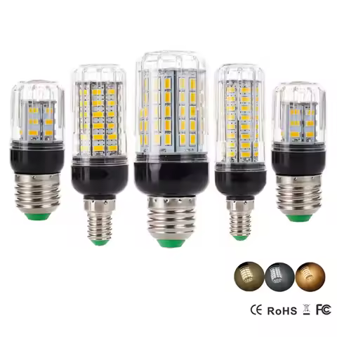 LED lamp E27 E14 9W 12W 20W 25W 28W 30W SMD 5730 Led Candle Bulb 220V Corn Lamp Chandelier Energy Sa