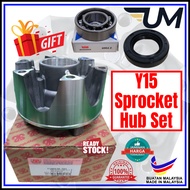 Y15 SPROCKET HUB SET SPOCKET GLOBAL PACIFIC Y15Z Y15ZR 15 15Z 15ZR OIL SEAL 6004 UM BEARING CLUTCH C