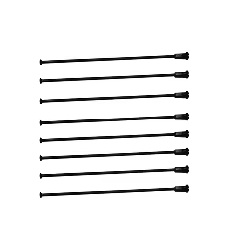 Diameter 3.1mm Straight Pull Black Color Electric Bike Spokes Material 45# Steel ED Black Surface El