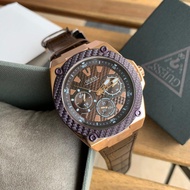 ORIGINAL GUESS WATCH W1058G2 MAN BROWN CARBON