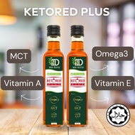 [MD Keto] Ketored  Plus Palm MCT Oil 250ml  keto red mct omega3 vitamin A & E  C8 low carb keto diet
