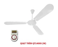 Quạt trần 3 cánh điện cơ thống nhất Vinawind QT1400-S cánh sắt (Xanh/Trắng)