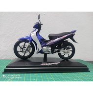 Yamaha 125ZR Biru Robot Replika Custom Diecast Alloy Model