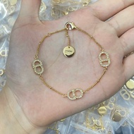 C CD Bracelet Diamond Print CD Simple Atmospheric Gold Ladies Bracelet