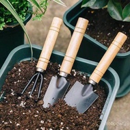 ☘️MHIndoor Flower Pot Pine Soil Planting Tools Gardening Big Three-Piece Pot Small Shovel Garden Small Shovel