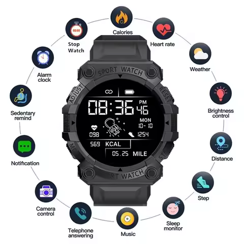 FD68S New Smart Watch Men Women Bluetooth Smartwatch Touch Smart Bracelet Fitness Bracelet Connected