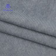 1m Corduroy Kintted Rib Fabric for Clothing Accessories Dark Gray 156x0.05cm