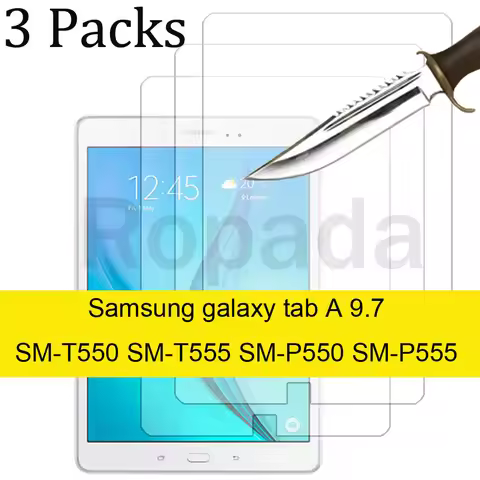 3PCS Glass screen protector for Samsung Galaxy Tab A 9.7 & S Pen SM-P550 SM-P555 SM-T550 SM-T555 tab