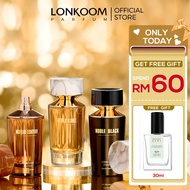LONKOOM Noble Black/Gold/Edition/White EDP Perfume Minyak Wangi Tahan Lama High Quality Lelaki /Wani