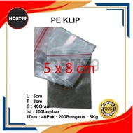 HPL PE CLIP PLASTIC CLIP ZIPLOCK ZIPPER BAG SEALER 5X8 Food Clip Sealer