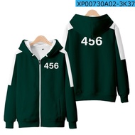 เสื้อแจ็คเก็ตกันหนาว ชุดกีฬา Squid Game สควิดเกม เล่นลุ้นตาย Korean Popular TV Squid Game Protagonis