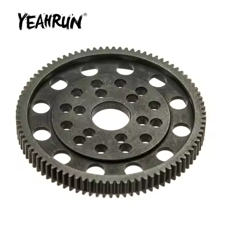 YEAHRUN Steel Spur Gear Pitch 48p 87T for Axial SCX10 1/10 RC Crawler Car Alloy Center Gearbox Repla