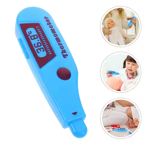 10Pcs Realistic Doctor Thermometer Kids Pretend Play Accessory Toddler Dress Set Safe Educational Do