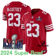 2023-24 Super Bowl LVIII Men's NFL San Francisco 49ers Christian McCaffrey Red Limited American Foot