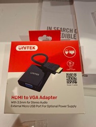 UNITEK HDMI 轉 VGA 轉接器