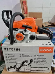 เลื่อยยนต์ stihl ms180 ของแท้ 100% โซ่พร้อมบาร์ 12 นิ้วของแท้ พร้อมใช้งาน
