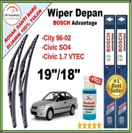Honda City (SY8) 96-02 / Honda Civic (SO4) -  19˝ / 18˝ Bosch Advantage Wiper Blade BA1918