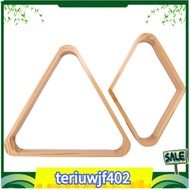 【●TI●】Wooden Billiard Ball Rack Billiard 8-Ball Triple-cornered Rack and 9-Ball  Billiard Rack for B