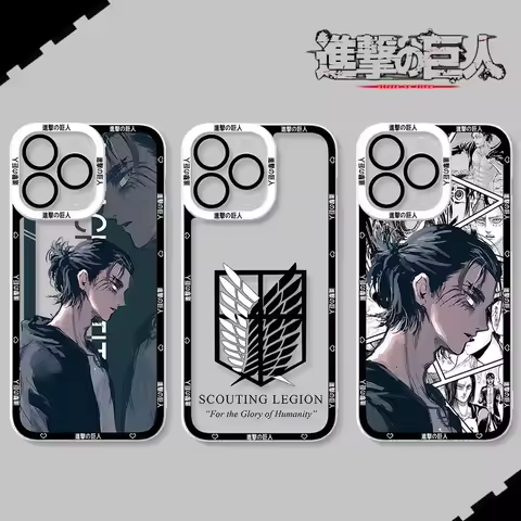 Attack Eren Case For Xiaomi POCO X6 X7 X5 Pro X3 NFC F3 F5 F6 F7 Ultra M5S C65 M7 M6 Pro 4G 5G 14T 1