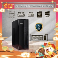 Acer Aspire XC1780-13100F / 13400F / 13700F Desktop PC (i3-13100 / i5-13400 / i7-13700,512GB SSD,4GB