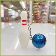 Bowling Ball Keychain Small Backpack Charm Bag Pendant Sport Themed Keychain Key Charm Fashion Car K