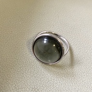 Calvin Klein ck black onyx ring | 簡約圓形黑色石戒指 ｜ modern minimalist