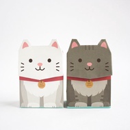 動物禮物包裝紙袋- 白貓灰貓 (S尺寸)