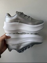 全新🌸 COMME des GARCONS x Salomon SR811 皮革厚底鞋 增高休閒鞋 女款 銀色 多碼可選