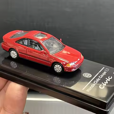 Brand New Para 1:64 Honda Civic Coupe Ej1 1995 Alloy Car Model Collectible Ornament