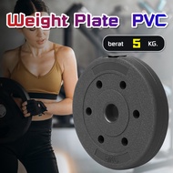 Bg SPORT PVC WEIGHT PLATE 5KG BARBEL TRAINING PLATE WEIGHT PLATE