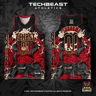 Techbeast Ashura Basketball Jersey Full Sublimation ( CUSTOM NAME + NUMBER )