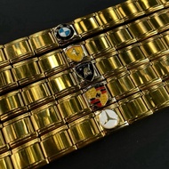 Premium Car Brands Italian Charm Set Bracelet