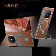 เคสโทรศัพท์ Huawei Mate X6 หนังแท้ พร้อมขาตั้งแม่เหล็ก ป้องกันรอยขีดข่วน พร้อมขาตั้ง ดีไซน์พับได้ สำ