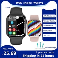 ZZOOI Original IWO W28 Pro W27 Pro Smart Watch Series 8 Men Women NFC Siri Bluetooth Call Wireless Charging Custom Dial Smartwatch
