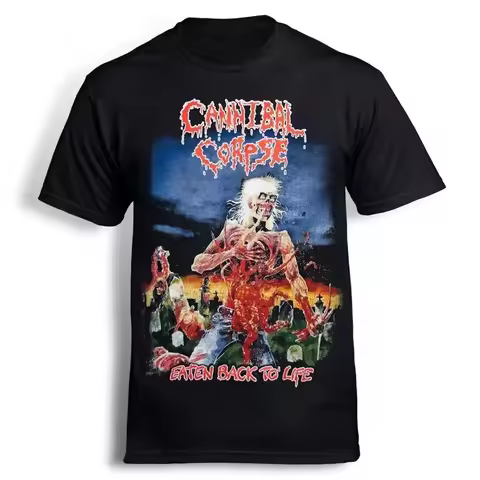 Cannibal CORPSE 90 Eaten Back To Life T-Shirt 2025 Men's Summer Casual Print T-Shirt Unisex T-Shirt 